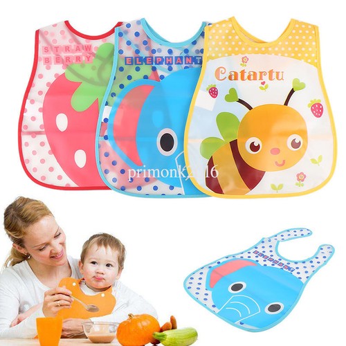 Best Waterproof Wipeable EVA Material Toddler Baby Feeding Bibs New PN1