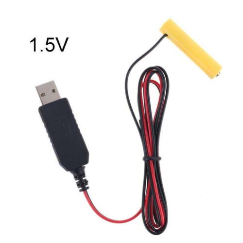 LR03 AAA Battery Eliminator USB Power Supply Cable Replace 1 to 4pcs AAA Battery