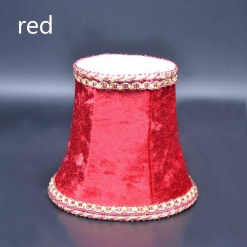 Vintage Small Lampshade Velvet Fabric Lamp Drum Shade Table Ceiling Light Cover