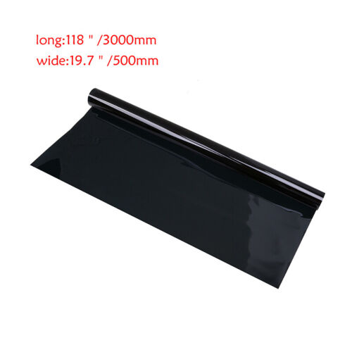 Uncut Window Tint Film Roll 1% 80%UV/Heat VLT 50x300cm Black Universal Car Auto 