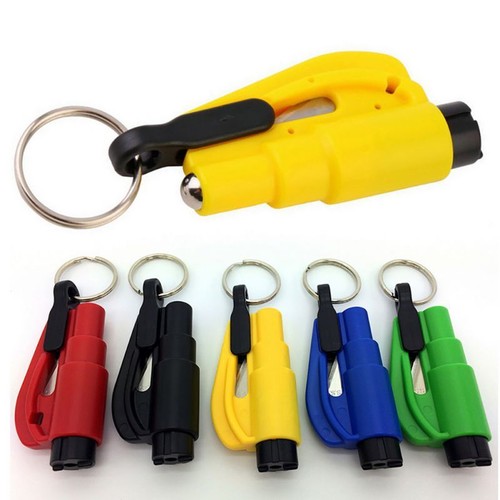 Car Auto Escape Tool Keychain Emergency Safety Hammer Belt Window Breaker Cutter