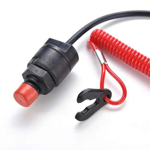 Outboard Engine Motor Scooter ATV Kill Stop Switch Safety Tether Cord LanyarNIU