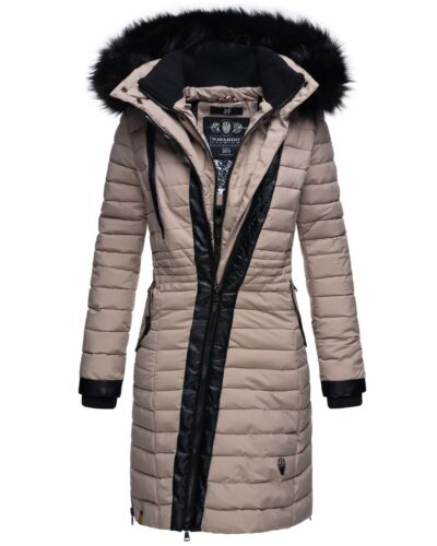 Damen Navahoo Damen Winter Mantel Jacke Damenmantel Kunst Pelz Parka Lang Warm Tirana Dev Egc Fi