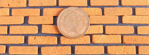 1:12 Échelle 100 Miniature Main Fabriqué Lumière Nuancé Brique Se Glisse Tumdee