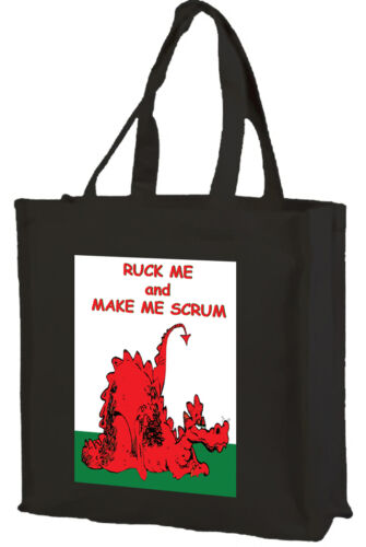 Ruck Me Dragon Cotton Shopping Bag Choice of size /& colours!