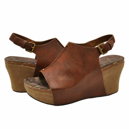 Details about  &nbsp;Women&#039;s Shoes Pierre Dumas HESTER-14 Platform Wedge Sandals 22617 WHISKEY