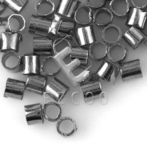 20g 900//1500pcs Perles à écraser Tube Crimps Création Bijoux 1.5//2mm