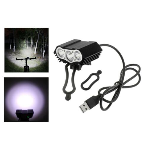 3000Lumens LED Bike Light USB Rechargeable Waterproof Bicycle Front Lamp