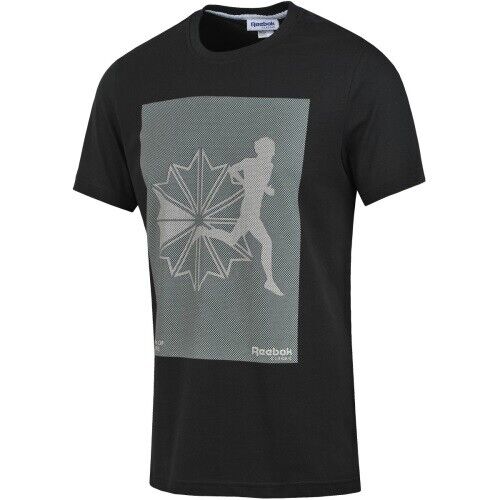 Reebok Classic Starcrest Reflectante Para Hombres Camiseta Negro