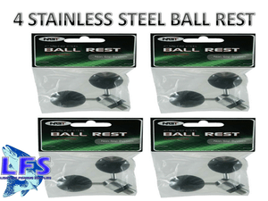4 Stainless Steel Fishing Ball Butt Rod Bankstick Rests NGT Fishing Carp Tackle