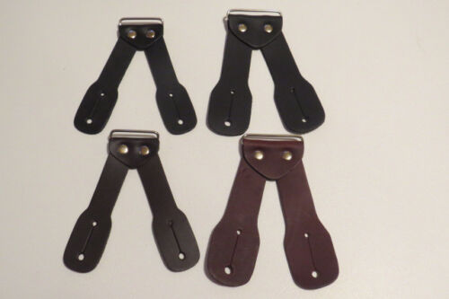 Clips Made in USA Suspenders Snaps Details about  / X Style 1 1//2/" /& 2/" BLACK w// ORANGE Stripes