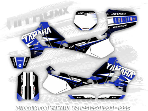 Yamaha YZ 125 250 1993 1994 1995 Graphics Decals Design Stickers Motocross MX 