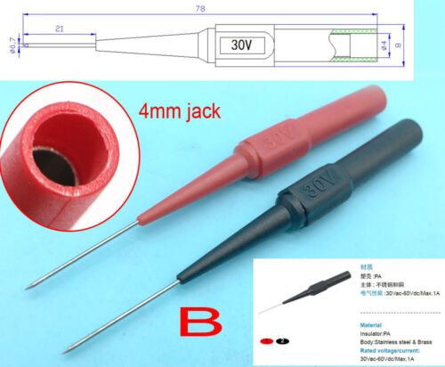 Cable without broken puncture 4mm banana socket multimeter test probe Needle pen