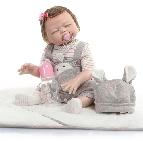Realistic Reborn Dolls Baby 20/'/' Silicone Full Body Sleeping Girl Lifelike Real