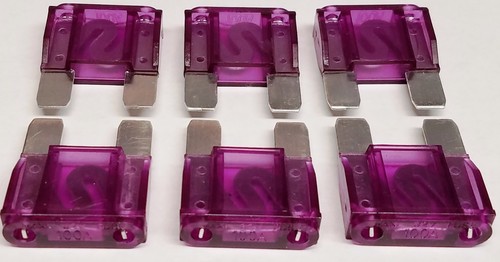 6 Pack of 100 Amp Large Blade Style Audio Maxi Fuse for Car//RV//Boat