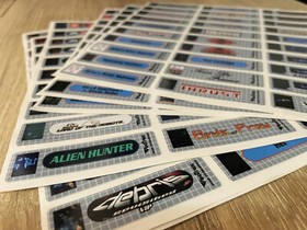 Vectrex Top End Labels  For all 28 Game Stickers + 152 Extras-Homebrews