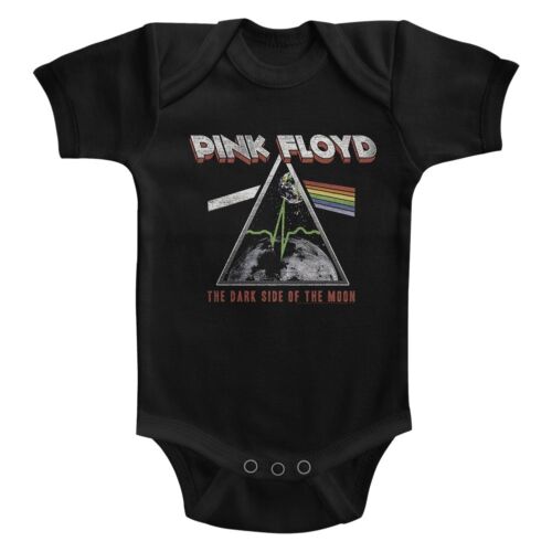 Pink Floyd Dark Side Of The Moon Heart Beat Baby Romper Onezies 6-24 Month