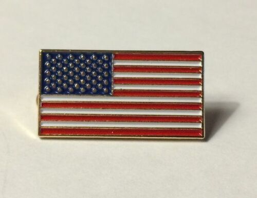 NEW America Flag Enamel 1" Lapel Pin United States USA American US TRUMP MAGA 