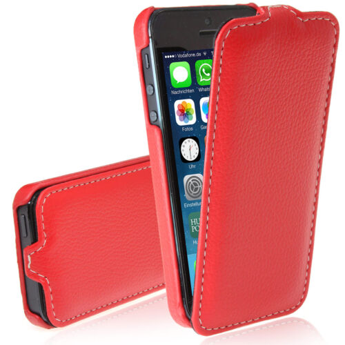 bumper Apple iPhone 5 5s de lujo funda flip case back cover cáscara protección