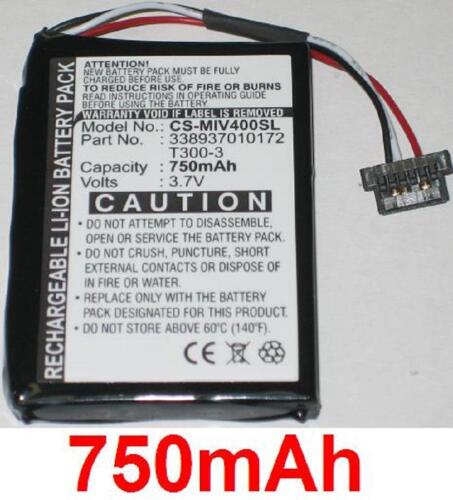 405 P/N: 338937010172 T300-3 Batterie 750mAh Pour Matic Mio Moov 400 