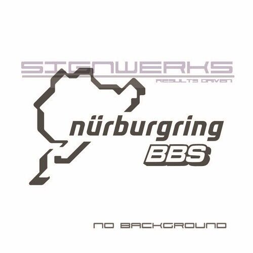 BBS Nurburgring Decal Sticker logo JDM Eurp Rims racing Pair