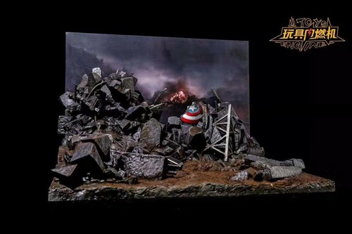 Toys Engine Toy Internal Combustion Engine 1//6 Iron Man Voices Scene Platform
