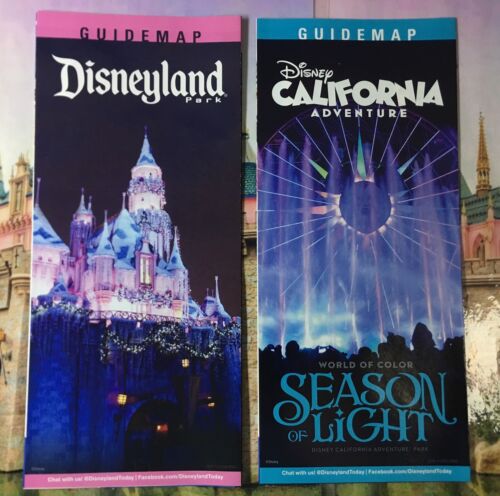 Disneyland Xmas Castle California Adventure Season of Light Park Map and Guide