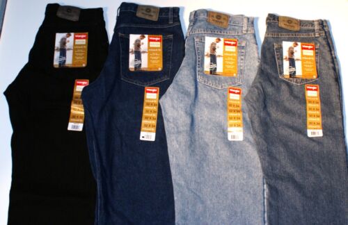 New Wrangler Relaxed Fit Jeans Men's Big and Tall Sizes Four Colors Available 