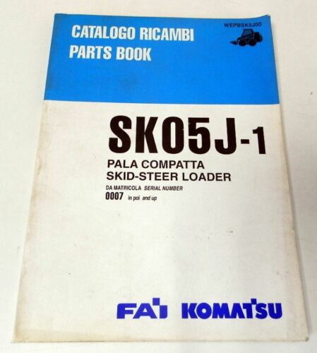 Ersatzteilkatalog Komatsu SK05J-1 Skid Steer Loader Parts book 1996 