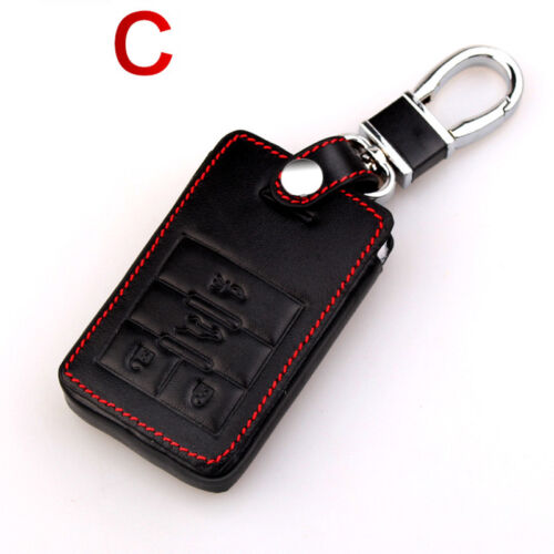 4-6 Buttons Remote Bag Leather Remote Fob Case Car Key Cover Shell Cadillac