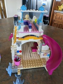 LEGO Friends 41015 Dolphin Cruise Boat Yacht, pre-owned Few Missing Pieces