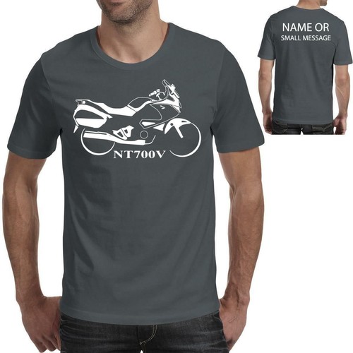 NT700V Silhouette Motorcycle Motorbike Biker Gift Printed T-shirt