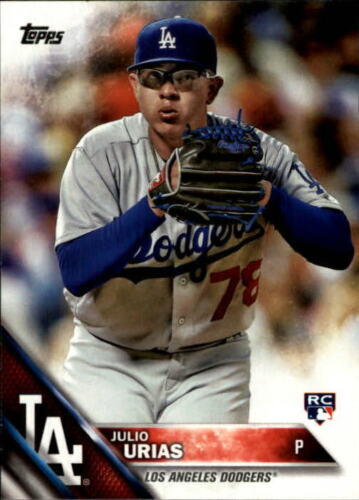 2016 Topps Update #US45A Julio Urias Los Angeles Dodgers Rookie Card 