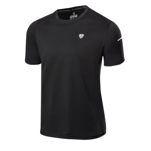 Mens Cool Dry T-Shirt Athletic Activewear Tee Moisture Wicking Short Sleeve Tops