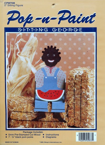 POP N PAINT SITTING GEORGE 5/" SITTING FIGURE NEW SEALED KIT PICANINNY DOLL
