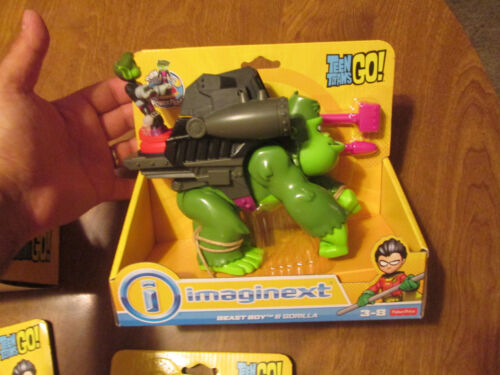 BEAST BOY /& GORILLA NEW FACTORY SEALED FISHER PRICE IMAGINEXT TEEN TITANS GO