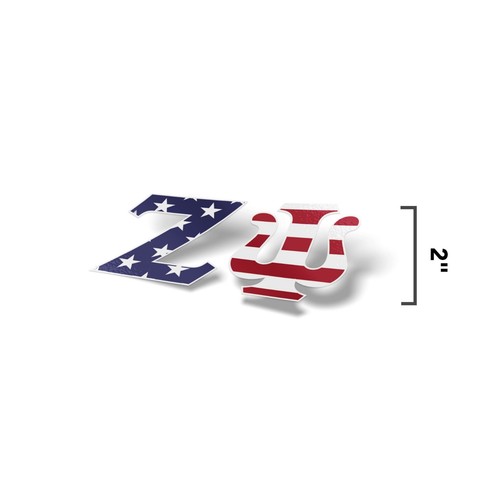 Zeta Psi USA Letter Sticker Outside Car//Computer C