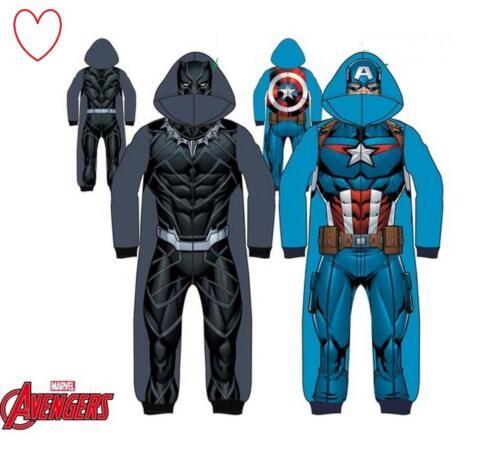 Enfants Garçons Marvel Sleepwear All-in-One Black Panther Captain America pyjama 
