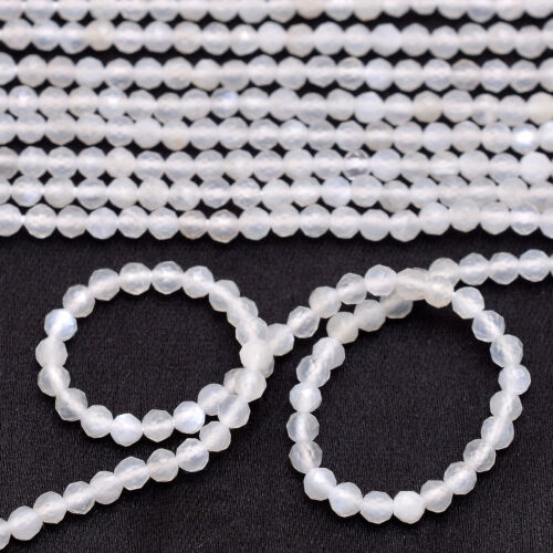 Details about   Natural White Moonstone 2mm-3mm Gemstone Micro Faceted Rondelle Beads 13" Strand 