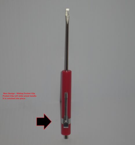 Screwdrivers & Bits SNAP ON RED POCKET SCREWDRIVERS,FLAT TIP WITH ...