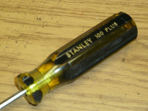 STANLEY TOOLS 3/16 SLOTTED SCREWDRIVER #66-186 USA 