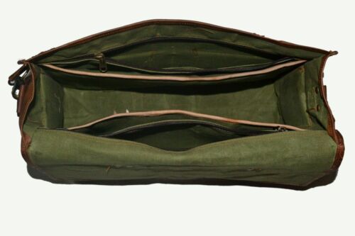 Handmade Men/'s Genuine Leather Vintage Laptop Messenger Briefcase Bag Satchel