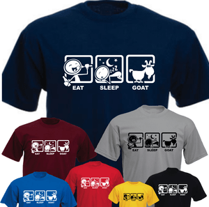 EAT SLEEP GOAT Farmer Farm Funny Birthday Present Gift T-shirt