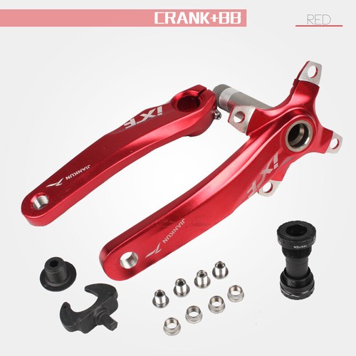IXF MTB Bike Crank set 170mm Black//Red /& BB Bottom Bracket 104bcd Single Speed