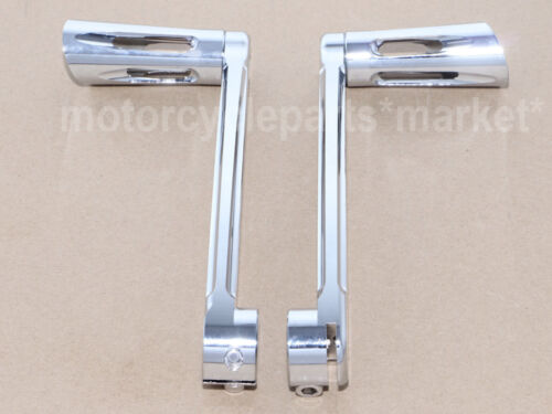 Chrome Shallow Cut Heel Toe Shift Lever&Shifter Pegs For Harley Touring 97-18 
