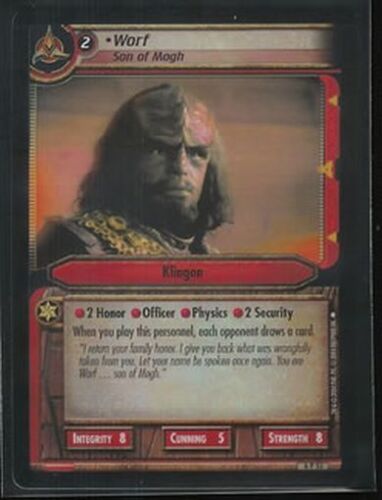 Son Of Mogh 6P55 Star Trek CCG Reflections 2.0 FOIL Worf