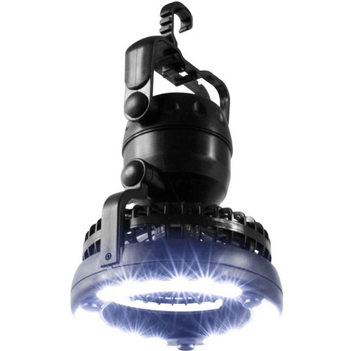 AM/_ 2 IN 1 TENT FAN LIGHT LED CAMPING HIKING GEAR OUTDOOR PORTABLE CEILING LAMP