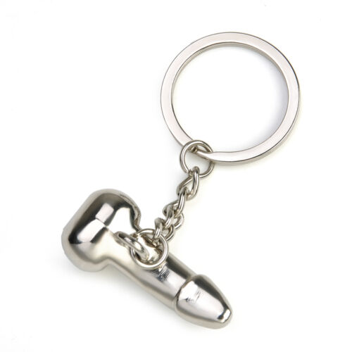 Funny Creative Men Penis Metal Car Key Chain Keyring Keychain Keyfob DIY Gifts 