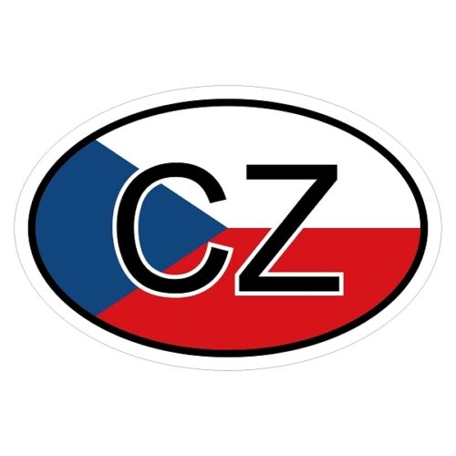République tchèque CZ-csd0341 des autocollants sticker autocollant voiture drapeau