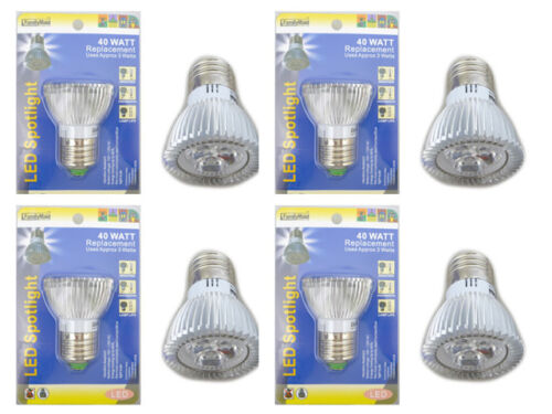 X4 40 WATT Replacement LED Spotlight Light bulbs Consumption of Approx 3 Watts